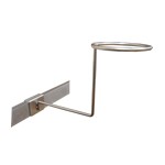Chrome Saddle Mount Hat Display Chrome Saddle Mount Hat Display