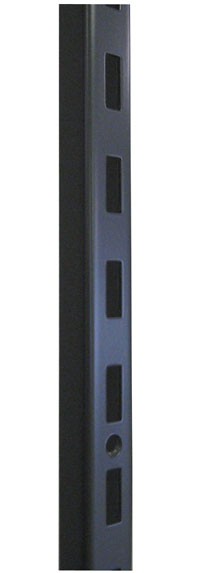 Powder Grey Heavy Duty Wall Standards 96" x 1" slot Powder Grey Heavy Duty Wall Standards 96" x 1" slot