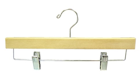 Natural Wood Pant/Skirt Hanger 14" Natural Wood Pant/Skirt Hanger 14"