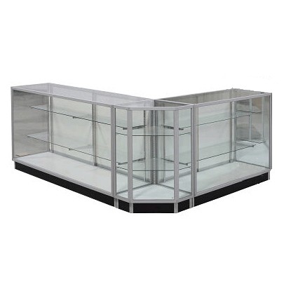 Aluminum Customer Service Checkout Counter 92"x92" Aluminum Customer Service Checkout Counter 92"x92"