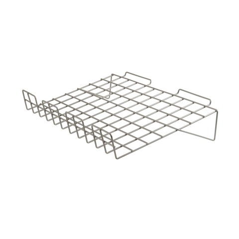 Slanted Slatwall Wire Shelving 15''x24''x3'' lip
