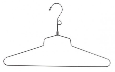 Chrome Metal Dress Hangers/Goose Neck 16"