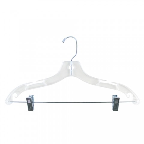 Clear Plastic Woman's Suit Hanger 12"