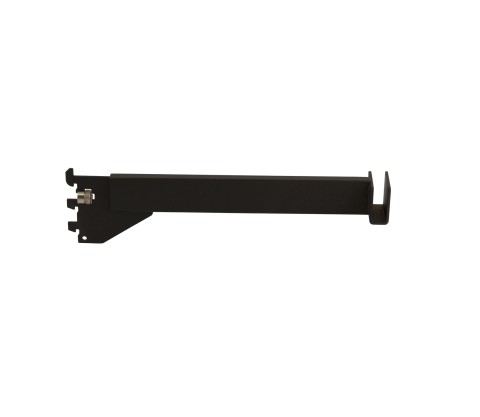 Black Flatbar Hangrail Tube Bracket 12"x1/2" slot