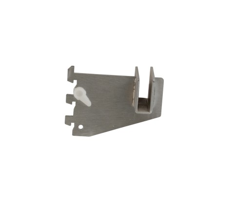 Satin Chrome Flatbar Hangrail Bracket 3"