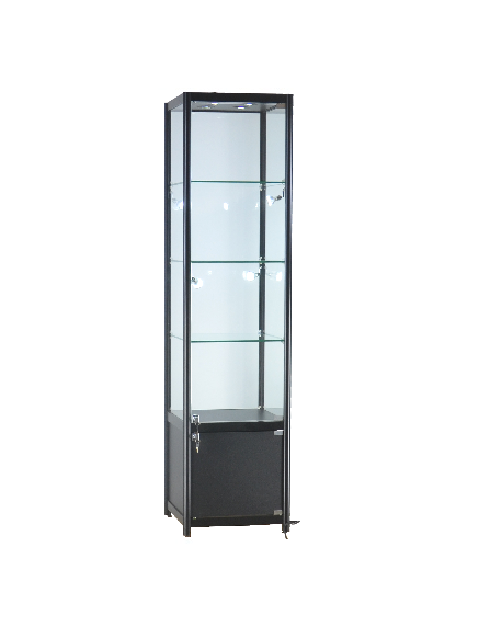 Aluminum Showcase Tower/LED Lighting 20"x20"x 78" Aluminum Showcase Tower/LED Lighting 20"x20"x 78"