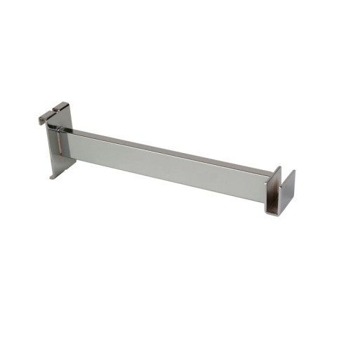 Chrome Gridwall U Bar Hangrail Brackets 12" Chrome Gridwall U Bar Hangrail Brackets 12"