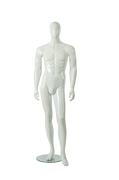 Shiney White Male Mannequin
