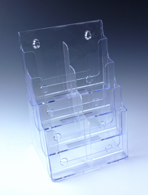 4 Tier Countertop/Wall Mount Brochure Holder 8-1/2" x 11" 4 Tier Countertop/Wall Mount Brochure Holder 8-1/2" x 11"