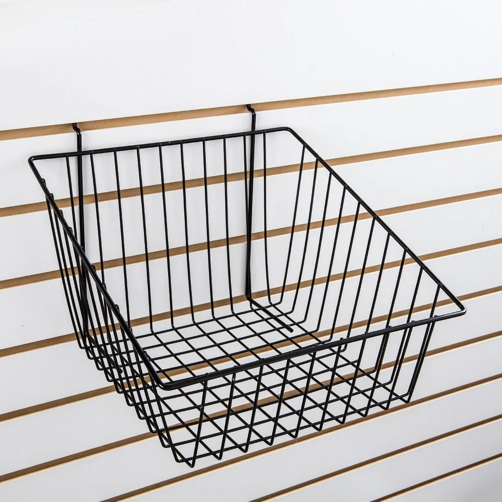 Slatwall/Pegboard Wire Basket 12"x12"x8" Slatwall/Pegboard Wire Basket 12"x12"x8"