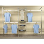 Satin Chrome Outrigger Display Fixture System