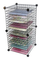 Grid Cube Scrapbooking Rack