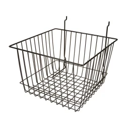 Gridwall/Slatwall/Slatgrid Wire Basket 12"x12"x8"