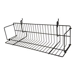 Black Gridwall Video Shelving 24"