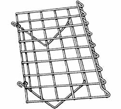 Slanted Gridwall Shelving 15"x24"