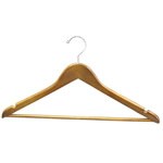 Teak Wood Dress Hangers/Support Bar 17"