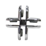 4 Way Cubbie Glass Connectors