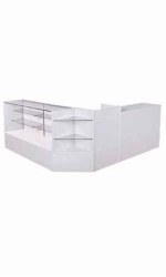 White Customer Service Counter 90"x18"x88"