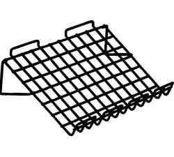 Slanted Slatwall Shelving
