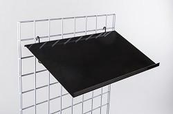 Gridwall Slanted Metal Shelf 12"x24"
