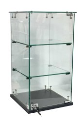 Frameless Countertop Showcase/with Lock 13"x13"x 24"