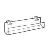 Slatwall Acrylic "J" Racks - Medium 2"x3"x16"