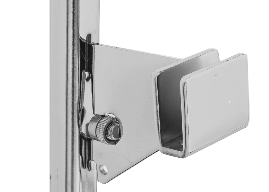 Heavy Duty U Bar Hangrail Brackets - Chrome 3"