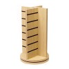 Slatwall Countertop Spinner Display 12"x12"x21" - Maple
