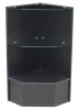 Pentagon Corner Showcase 18"x18"x38" - Black