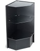Pentagon Corner Showcases 20"x20"x38" - Black