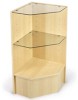 Pentagon Corner Showcases 20"x20"x38" - Maple