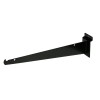 Slatwall Knife Edge Shelving Brackets 12" - Black