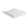 Slanted Slatwall Wire Shelving 15''x24''x3'' lip - Chrome
