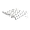 Slanted Slatwall Wire Shelving 15''x24''x3'' lip - White