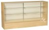 Full Vision Showcase Cabinets 70"x18"x38" - Maple