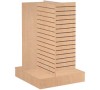 Slatwall 4 Way Display Merchandiser 36"x36"x54" - Maple