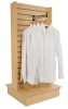 Slatwall Display Tower 25 1/2"x24"x54" - Maple