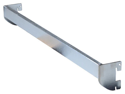 Heavy Duty Cross Bar Hangrail 24"x1" slot - Satin Chrome 24"