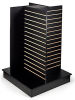 Slatwall 4 Way Display Merchandiser 36"x36"x54" - Black