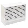 Slatwall Front Customer Counter Cash Wrap 48"x20"x38" - White