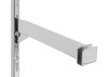 Heavy Duty U Bar Hangrail Brackets - Chrome 12"