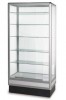 Aluminum Museum Glass Display Showcase 34"x20"x72" - Aluminum