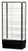 Aluminum Museum Glass Display Showcase 34"x20"x72" - Black