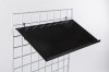 Gridwall Slanted Metal Shelf 12"x24" - Black