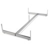 Gridwall Panel Gondola Display Stand - Chrome