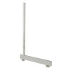 Gridwall L Leg Panel Stand (sold sets of 2) - Chrome