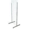 Gridwall Panel Tall T Legs - Chrome