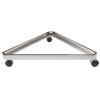 Triangle Gridwall Display Stand - Chrome
