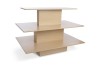 3 Tier Rectangular Display Table - Maple