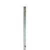 Chrome Single Slot Wall Standard 1/2"slot x 1" ctr - 48"